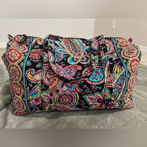 Vera Bradley Duffle Bag Parisian Paisley Large
